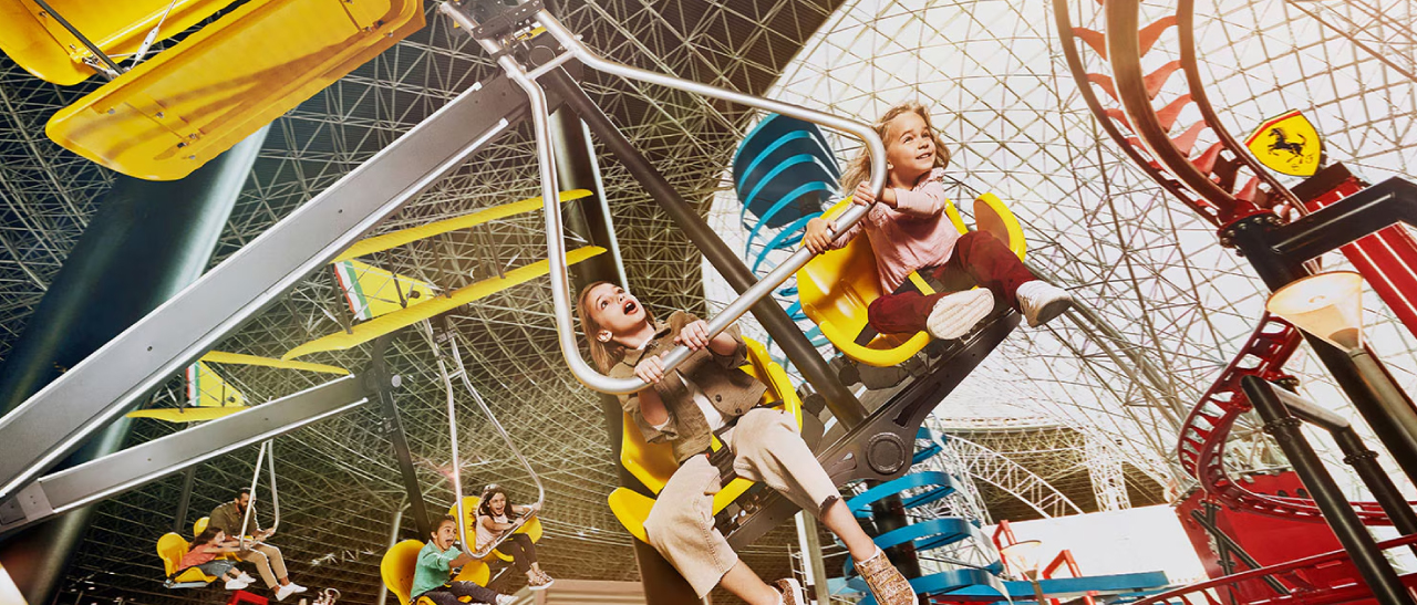 flying wings, ferrari world, abu dhabi, yas island