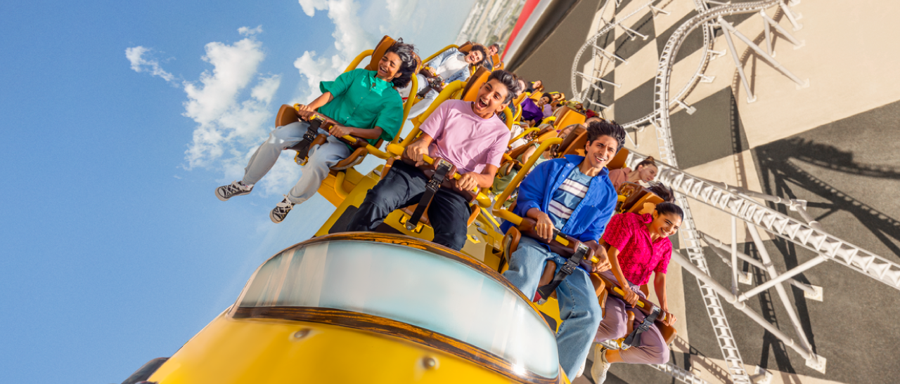 flying wings, ferrari world, abu dhabi, yas island