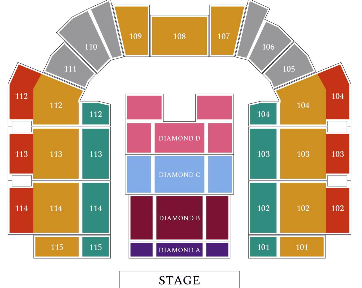 Andrea Bocelli Romanza World Tour seating plan