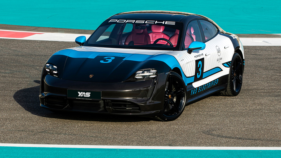 Image of the All Electric Porsche Taycan Turbo S - Electrified experience on Yas Marina Circuit, Abu Dhabi