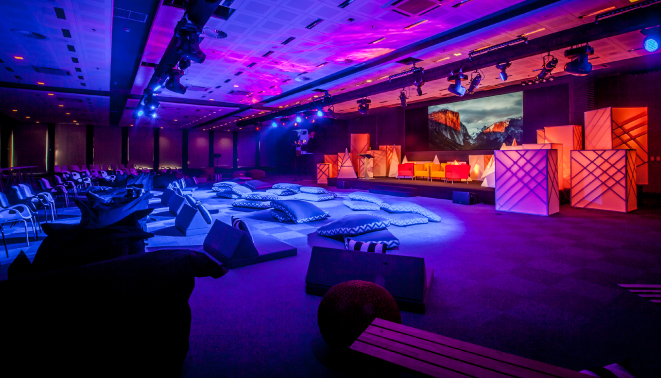 Example of a tailor-made setting for events