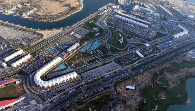 Yas Marina Circuit Areial View