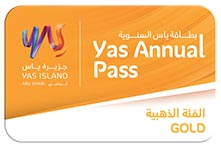Gold Yas Parks Annual Pass
